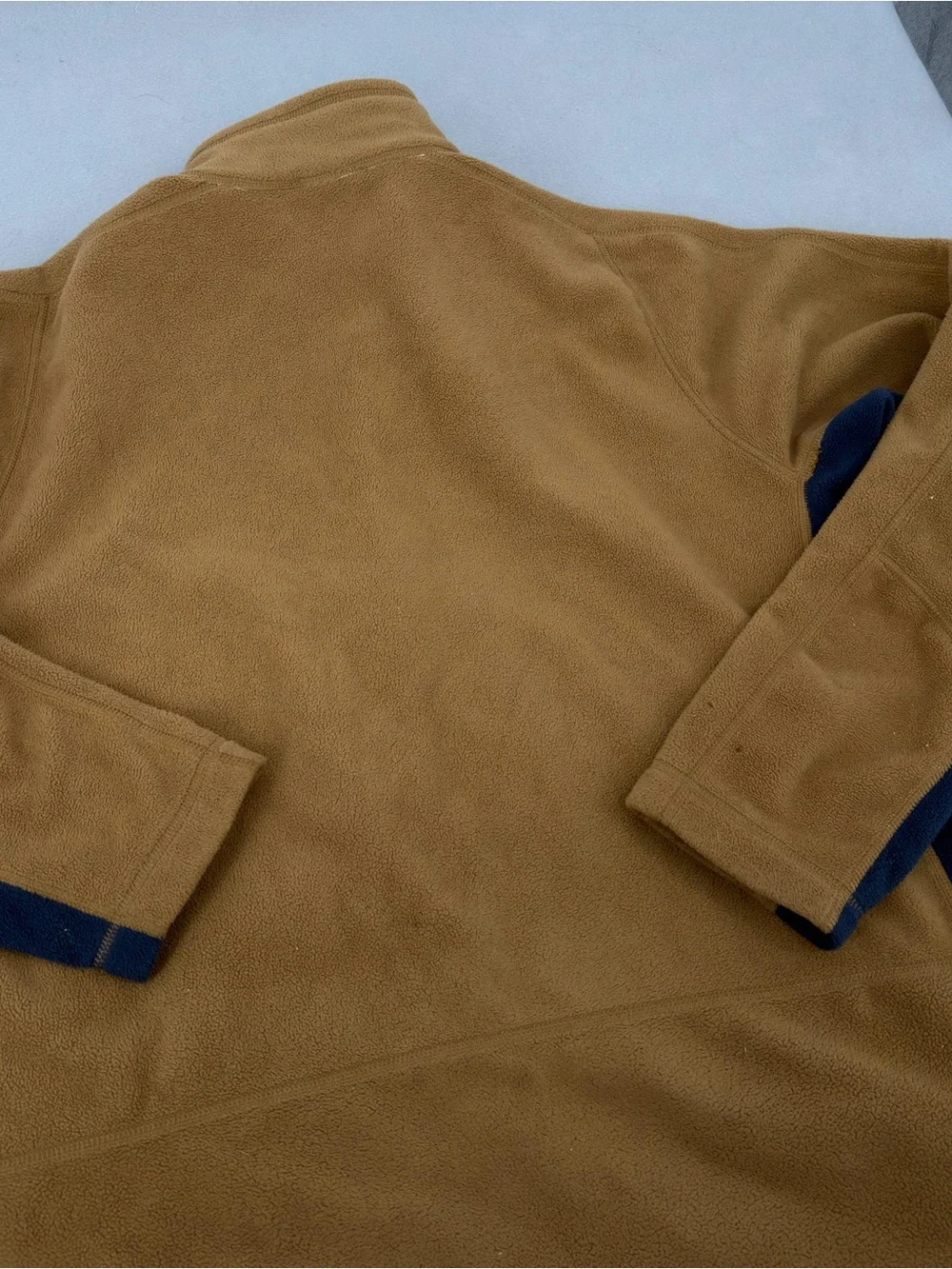 The North Face Brown Blue Full Zip Fleece Jacket Large Mens